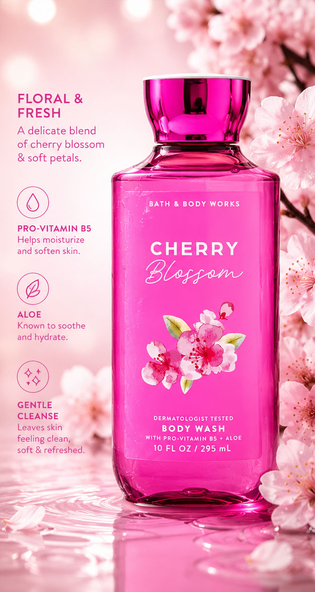 بادی واش Cherry Blossom